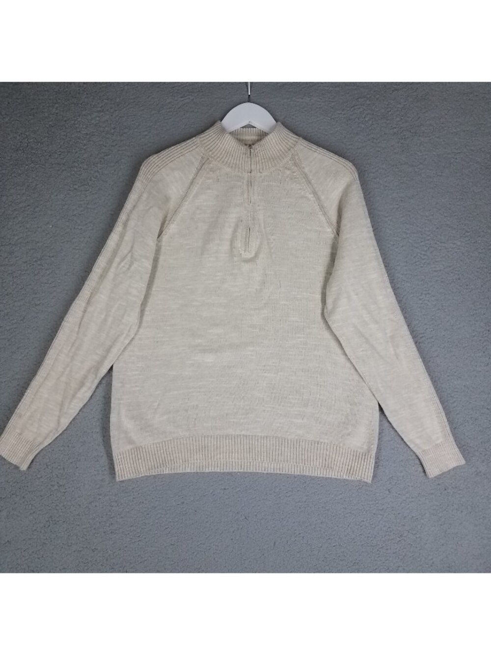 Tommy Bahama Di Sabbia Flip Sweater Adult Medium Reversible Half Zip Pullover